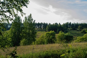 a forested ravine in central Russia