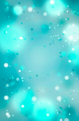 Christmas blue background with bokeh. New year Abstract Glitter Defocused Background