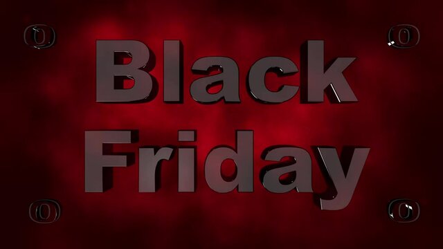High quality Black Friday sales concept animation background.