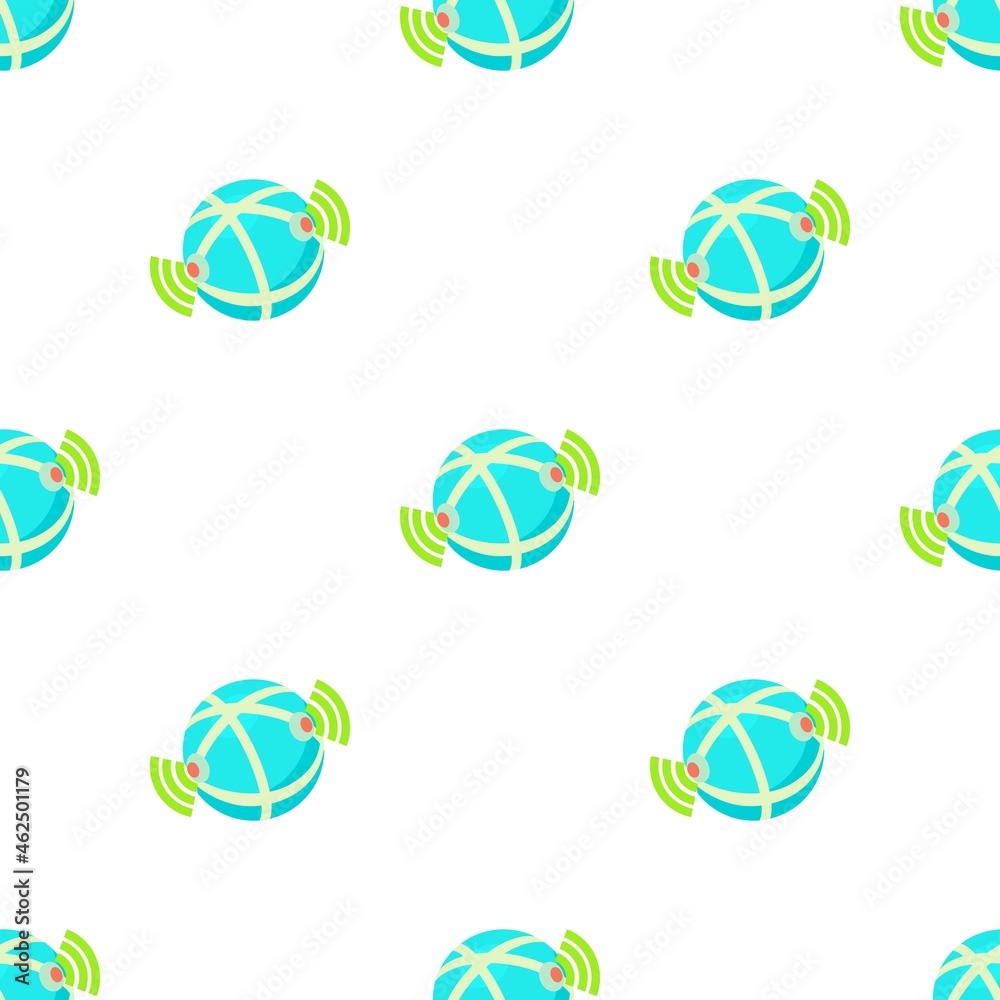 Poster globe database pattern seamless background texture repeat wallpaper geometric vector