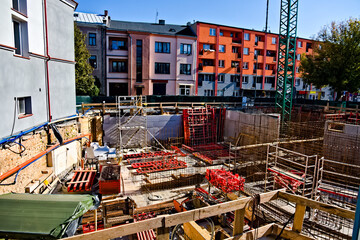 Budowa. Plac budowy. . Construction site . © Grzegorz