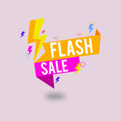 Flash sale  Best offer sale Discount Banner