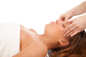 Fototapeta na wymiar Head massage