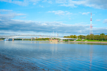 Fototapeta premium view of the river and the city