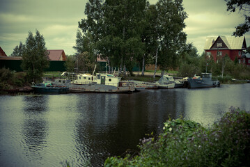 boats in the harbor