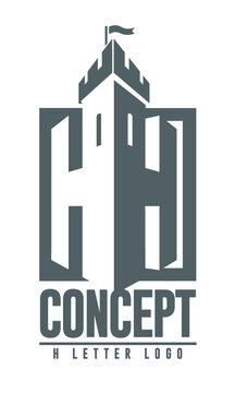 Letter H Logo Concept © RadzMedia