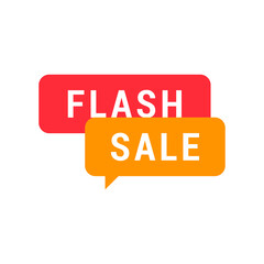 Flash Sale banner template design.Vector illustration.
