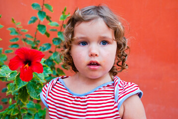 portrait of a little girl