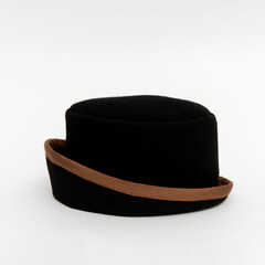 black hat isolated on white 