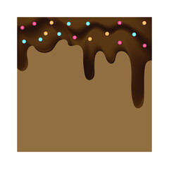 Doughnut glaze.Sweet cream. Eps10