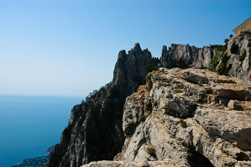 rock in the mountains