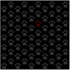 Background with cute paw prints