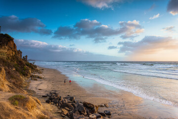 Sunset walk in Encinitas CA