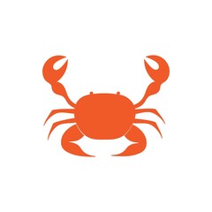 Crab icon logo vector design