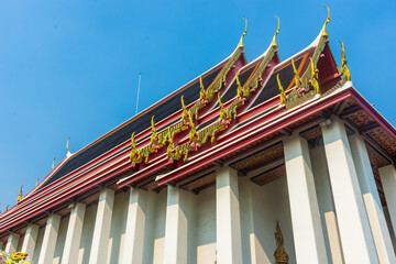 Fototapeta na wymiar Beautiful temple in Bangkok, Thailand