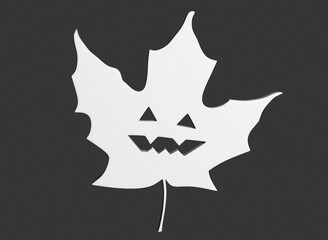 Halloween decorations on the black background 3D-rendering