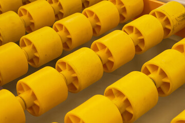 rolling industrial yellow plastic backgrounds