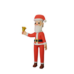 santa character with christmas and new year concept