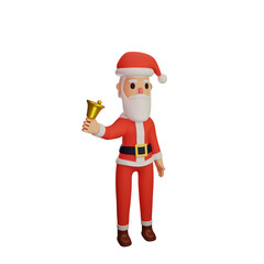 santa character with christmas and new year concept
