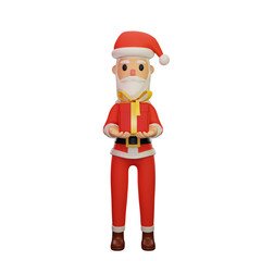 santa character with christmas and new year concept