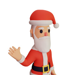 santa character with christmas and new year concept