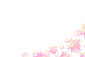 かわいい水彩の桜の背景イラスト
