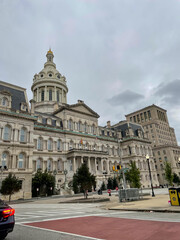 Baltimore, Maryland, USA - October 9, 2021: Baltimore City Hall