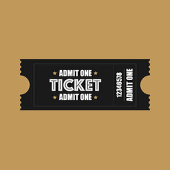 Modern Ticket template to use for event or celebrate