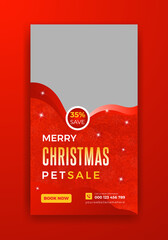 Chritmas New Year Pet Sale Instagram Story Template Design