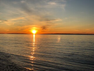 Fototapeta premium sunset over the sea