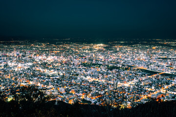 札幌の藻岩山からの夜景