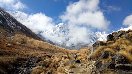 The Wonderful View Around Annapurna Base Camp in Nepal.