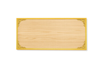 Sign frame thai style isolated on white  background, clipping path for design usage purpose.