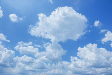 Naklejka na ściany i meble The vast blue sky and clouds sky nature background