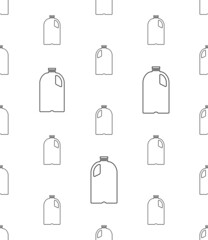 Gallon Of Milk Icon Seamless Pattern, Big Plastic Bottle, Milk Container