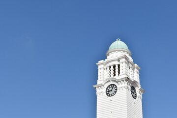 Fototapeta premium Garden City, City in Garden, City Clock Tower, British Colonial Heritage, 