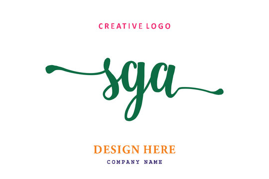 SGA lettering logo is simple, easy to understand and authoritative