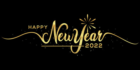 Happy New Year 2022 Logo Design Template