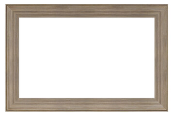 Fototapeta premium Vintage wooden frame isolated on a white background
