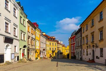 Fototapeta na wymiar Picturesque streets of the city Lublin. Poland