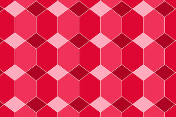 Pink background, cute geometric pattern, colorful design vector
