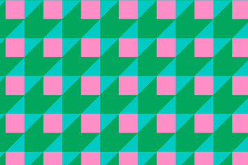 Abstract green background, geometric pattern  in pink vector