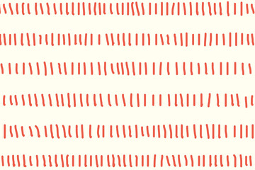 Doodle background, red lined pattern design vector