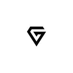 g latter vector logo abstrack