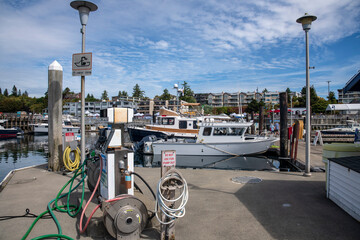 Gas station for boats Des Moine Washington state.