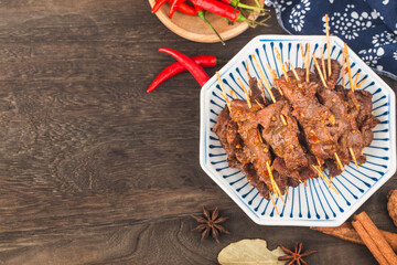 A plate of delicious beef,