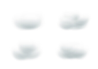 realistic cloud vectors isolated on white background ep160