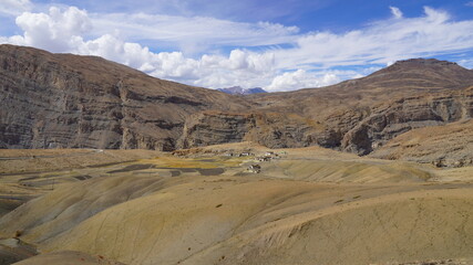 beautiful landscapes of spiti valley ,himachal pradesh ,India