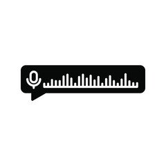 Voice messages icon. Voice messaging sign. editable color. vector illustration.