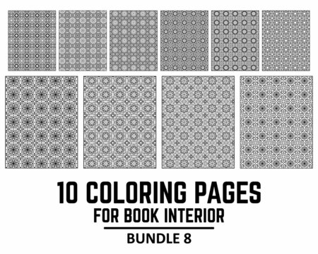 10 Coloring Pages for Book Interior Bundle 8